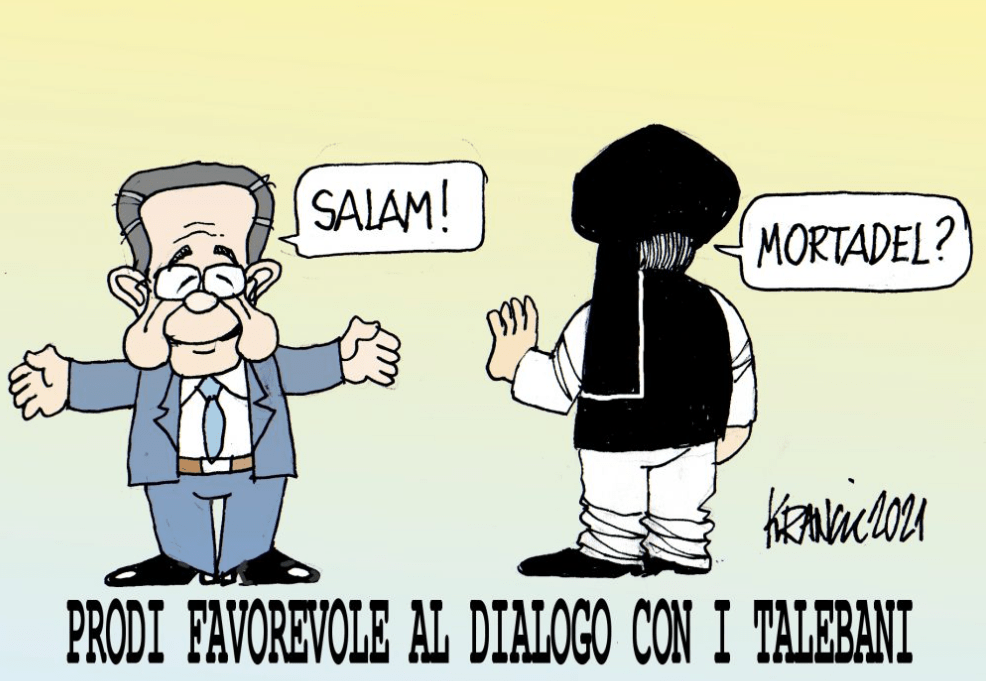 Anche Prodi apre al dialogo con i talebani – La Vignetta di Alfio&nbsp;Krancic
